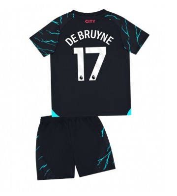 Manchester City Kevin De Bruyne #17 Tredje trøje Børn 2023-24 Kort ærmer (+ korte bukser)